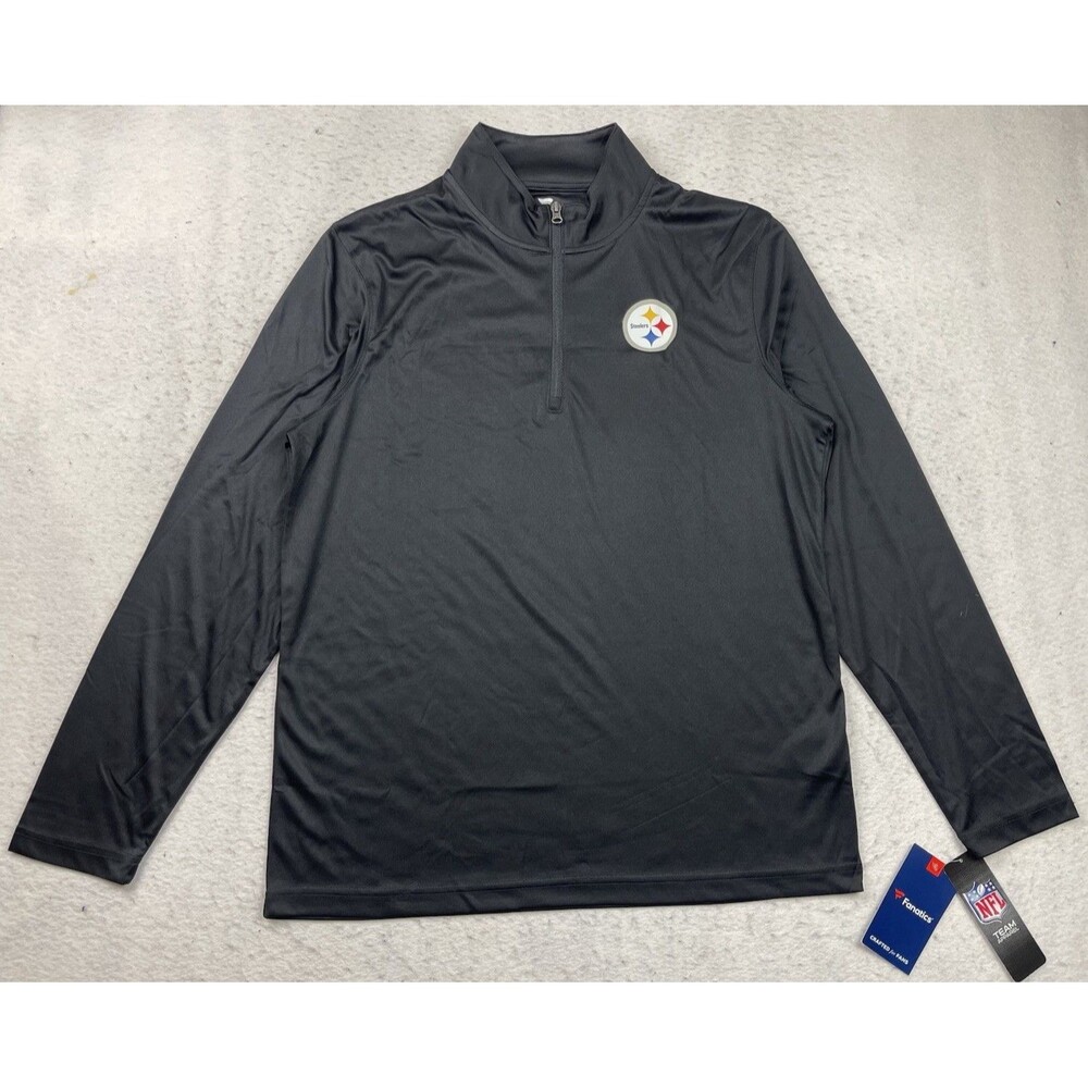 Pittsburgh Steelers Fanatics Men’s Large Performance 1/4 Zip 2021 Shirt 2021 NWT